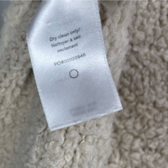 Rag & Bone Knit Davis Color Block Crew Wool Teddy Sweater XS Ivory Gray Tan - Picture 12 of 16